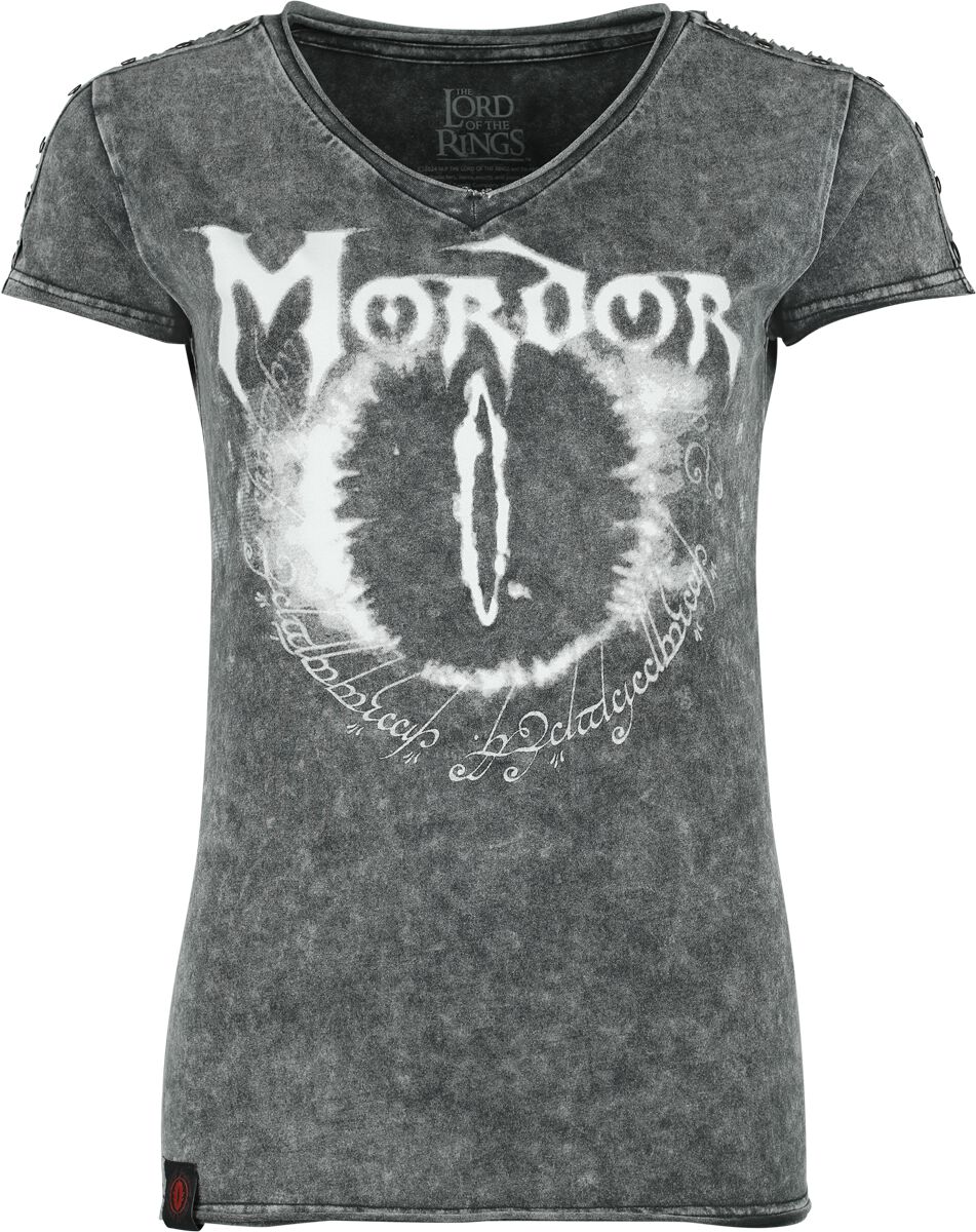 Der Herr der Ringe T-Shirt - Mordor - S bis XXL - für Damen - Größe L - charcoal  - EMP exklusives Merchandise! von Der Herr der Ringe