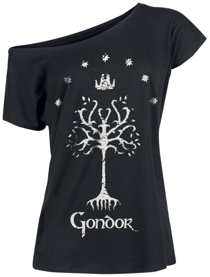 Der Herr der Ringe T-Shirt - Tree Of Gondor - S - für Damen - Größe S - schwarz  - EMP exklusives Merchandise! von Der Herr der Ringe