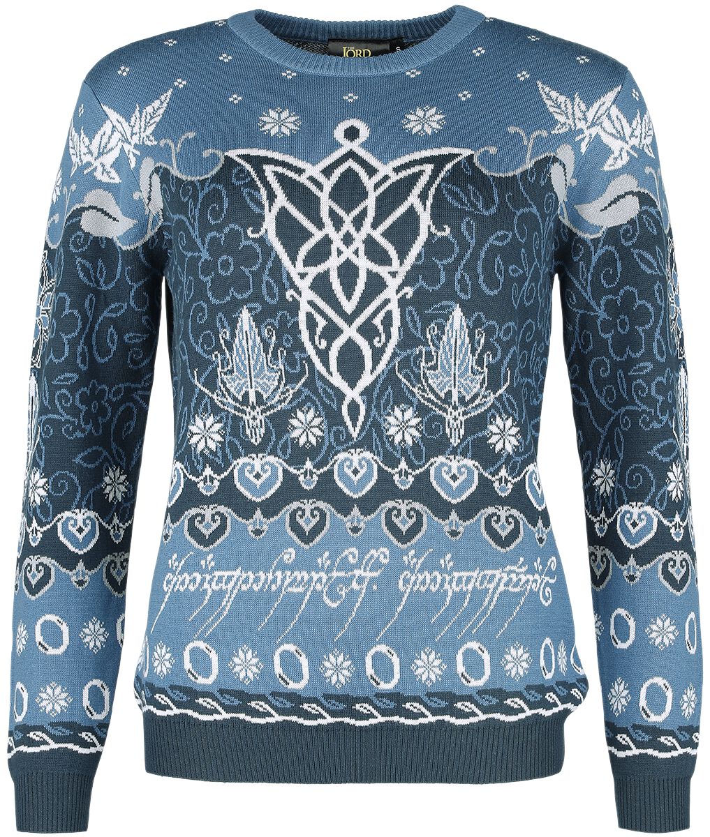 Der Herr der Ringe Weihnachtspullover - Evenstar - S bis XXL - für Damen - Größe XXL - multicolor  - EMP exklusives Merchandise! von Der Herr der Ringe