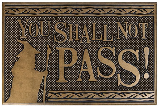 Der Herr der Ringe You Shall Not Pass Fußmatte multicolor von Der Herr der Ringe