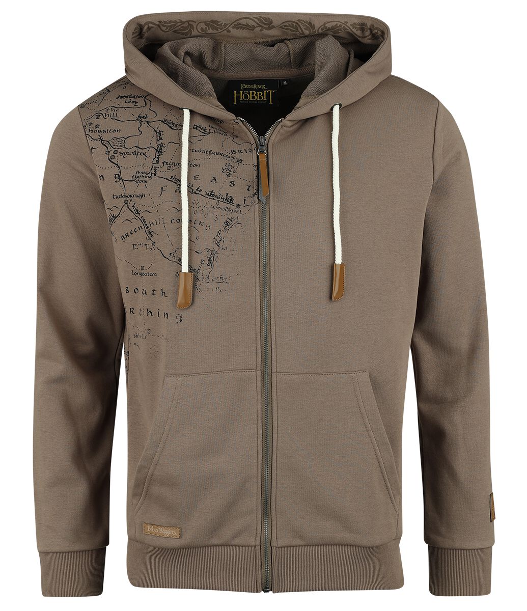 Der Hobbit Bilbo Baggins Kapuzenjacke braun in XL von Der Hobbit