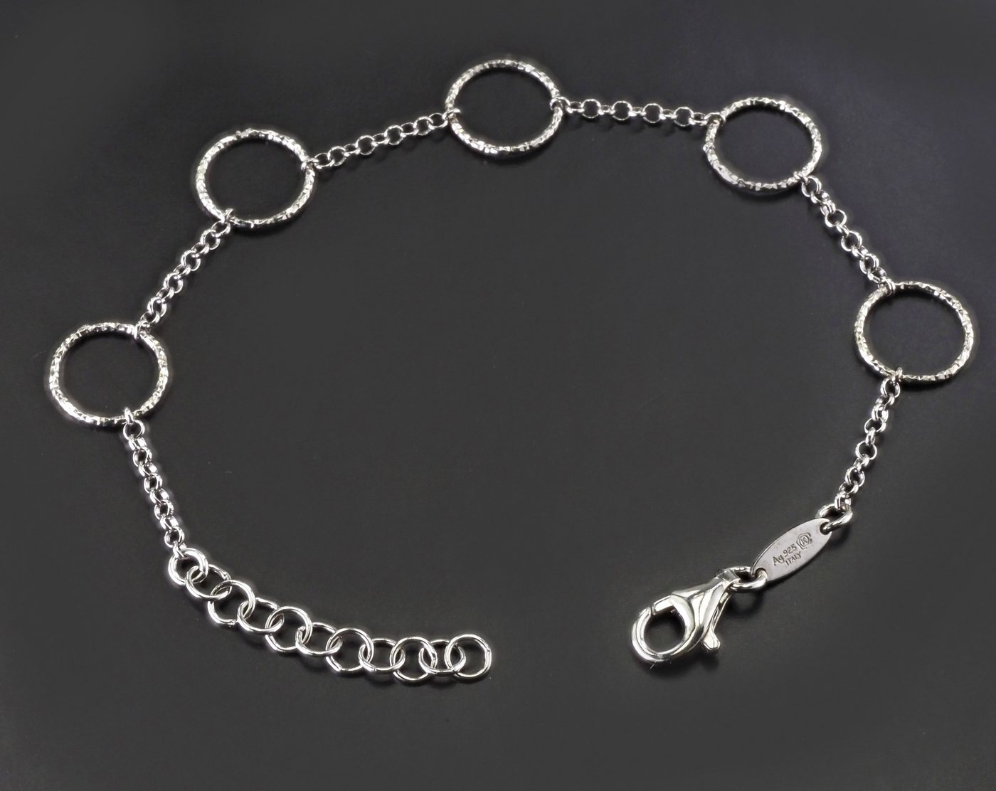 Der Kettenmacher Armkette 925 Silber Damen Armband Fantasie FAR2-19S, diamantiert von Der Kettenmacher