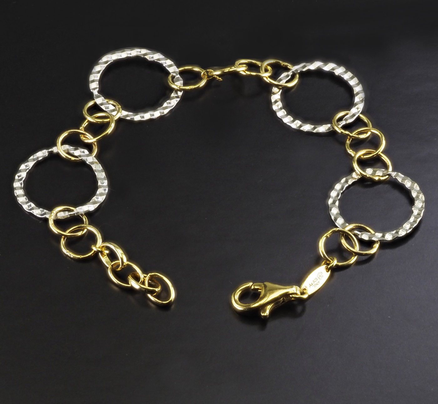 Der Kettenmacher Silberarmband Fantasie MART-19BCG, diamantiert von Der Kettenmacher