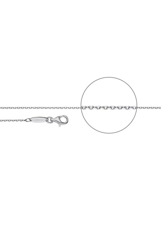 Der Kettenmacher Silberkette Ankerkette diamantiert, ca. 1,2 mm breit, A3-G, A3-S von Der Kettenmacher