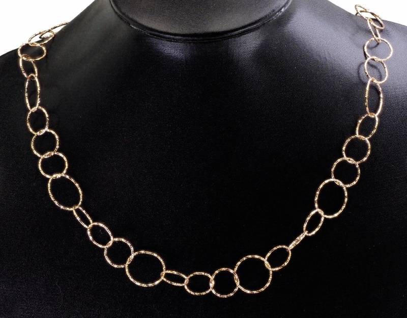 Der Kettenmacher Silberkette RK2-80R Fantasie, diamantiert von Der Kettenmacher