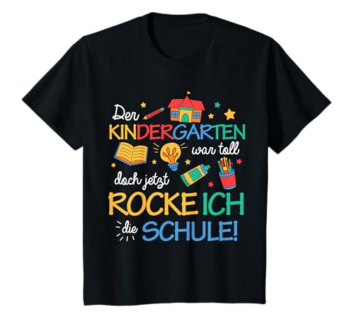 Kinder Der Kindergarten War Toll Schulanfang Einschulung 1. Klasse T-Shirt von Der Kindergarten War Toll Einschulung Schulstart