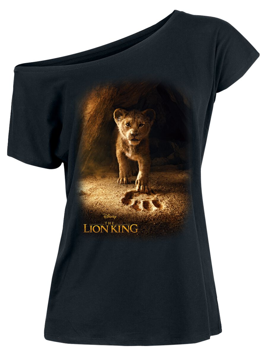 Der König der Löwen - Disney T-Shirt - Little Lion - S bis XXL - für Damen - Größe M - schwarz  - Lizenzierter Fanartikel von Der König der Löwen