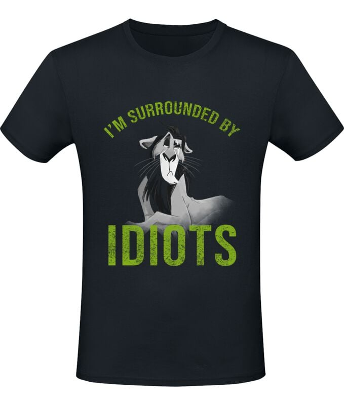 Der König der Löwen - Disney T-Shirt - Surrounded by Idiots - S bis XXL - für Männer - Größe M - schwarz - Lizenzierter Fanartikel Der König der Löwen - Disney T-Shirt - Surrounded by Idiots - S bis XXL - für Männer - Größe M - schwarz - Lizenzierter Fanartikel von Der König der Löwen