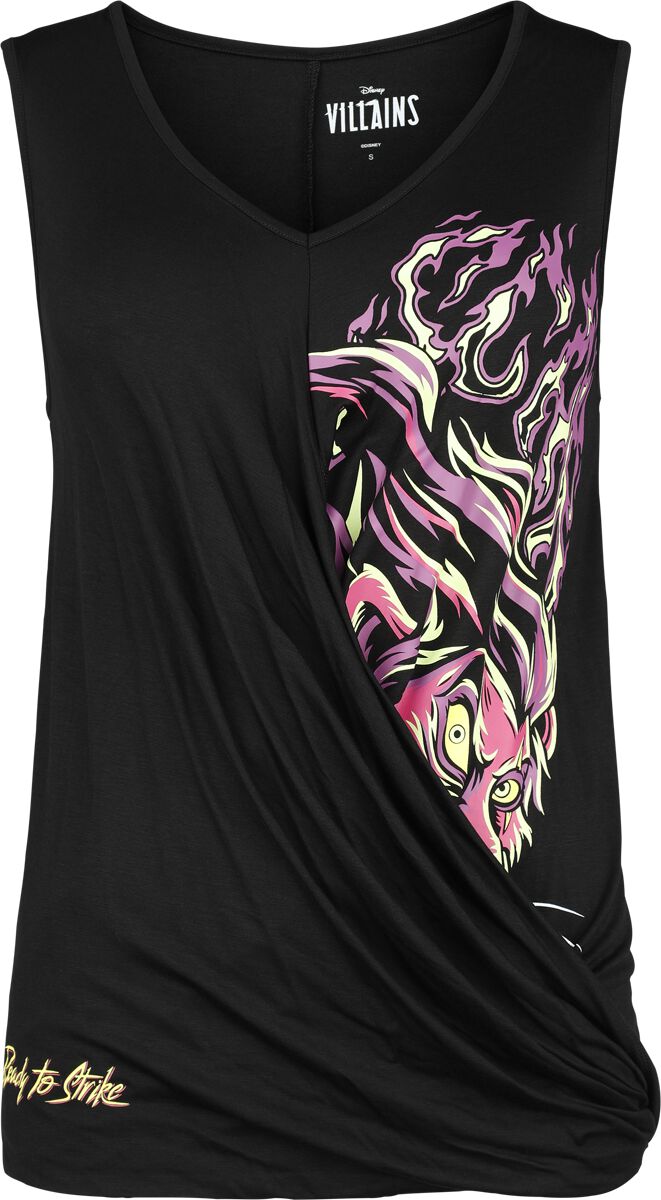 Der König der Löwen - Disney Tank-Top - Disney Villains: Scar - S bis XXL - für Damen - Größe L - schwarz  - EMP exklusives Merchandise! von Der König der Löwen