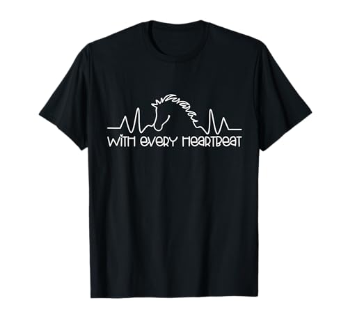 Pferd Herzschlag Süßes Motiv Mädchen Stall und Reiten Pferde T-Shirt Pferd Herzschlag Süßes Motiv Mädchen Stall und Reiten Pferde T-Shirt von Der Pferde Mädchen und Reiter Geschenke Shop