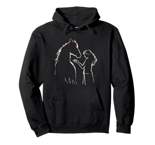 Pferd und Mädchen Süßes Motiv für Stall und Reiten Pferde Pullover Hoodie Pferd und Mädchen Süßes Motiv für Stall und Reiten Pferde Pullover Hoodie von Der Pferde Mädchen und Reiter Geschenke Shop