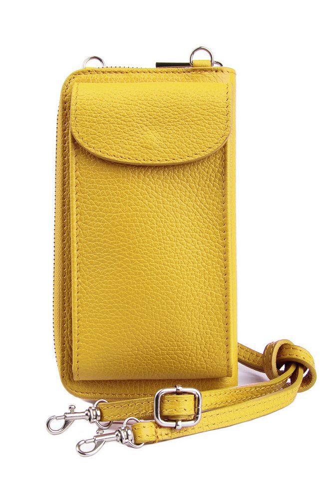 Der Trachtler Handytasche Smartphonetasche, Umhängetasche, aus hochwertigem echtem Leder -Made in Italy- von Der Trachtler