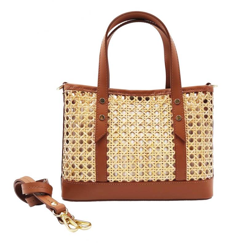 Der Trachtler Trachtentasche Handtasche Umhängetasche "Alva", Wiener Geflecht und hochwertiges echtes Leder - Made in Italy von Der Trachtler