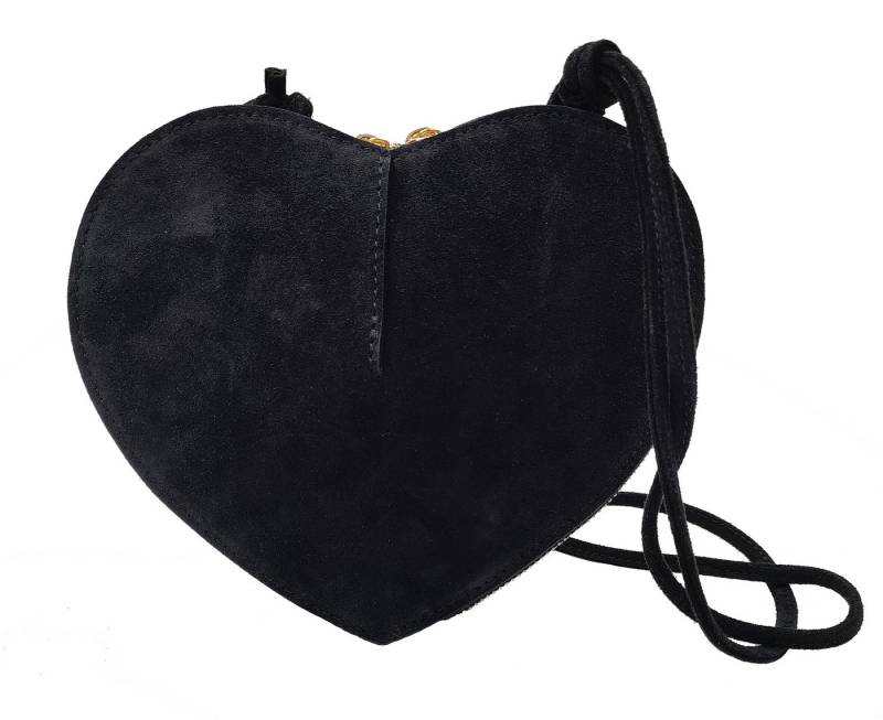 Der Trachtler Trachtentasche Handtasche Umhängetasche "Herzerl", weiches Veloursleder - Made in Italy von Der Trachtler