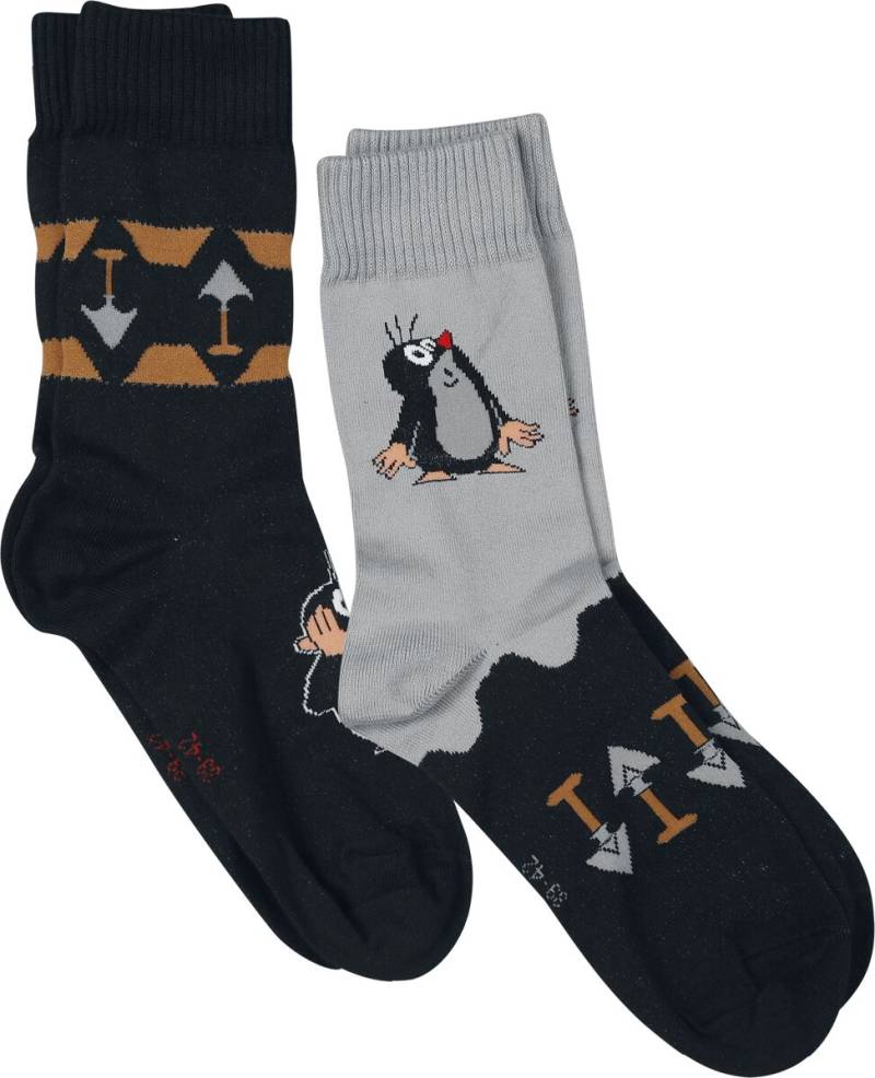 Der kleine Maulwurf Socken - Der kleine Maulwurf - 2er Set - EU39-42 bis EU43-46 - Größe EU 43-46 - multicolor  - EMP exklusives Merchandise! von Der kleine Maulwurf