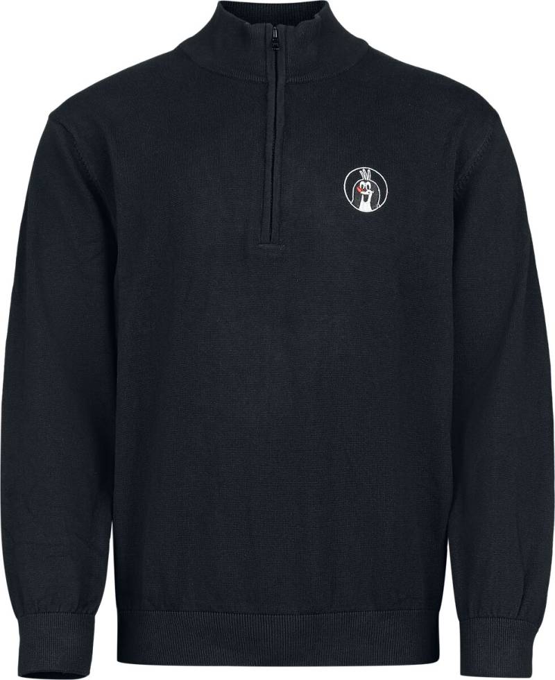 Der kleine Maulwurf Strickpullover - Der kleine Maulwurf - Hello - Troyer - S bis 3XL - für Männer - Größe L - schwarz  - EMP exklusives Merchandise! von Der kleine Maulwurf