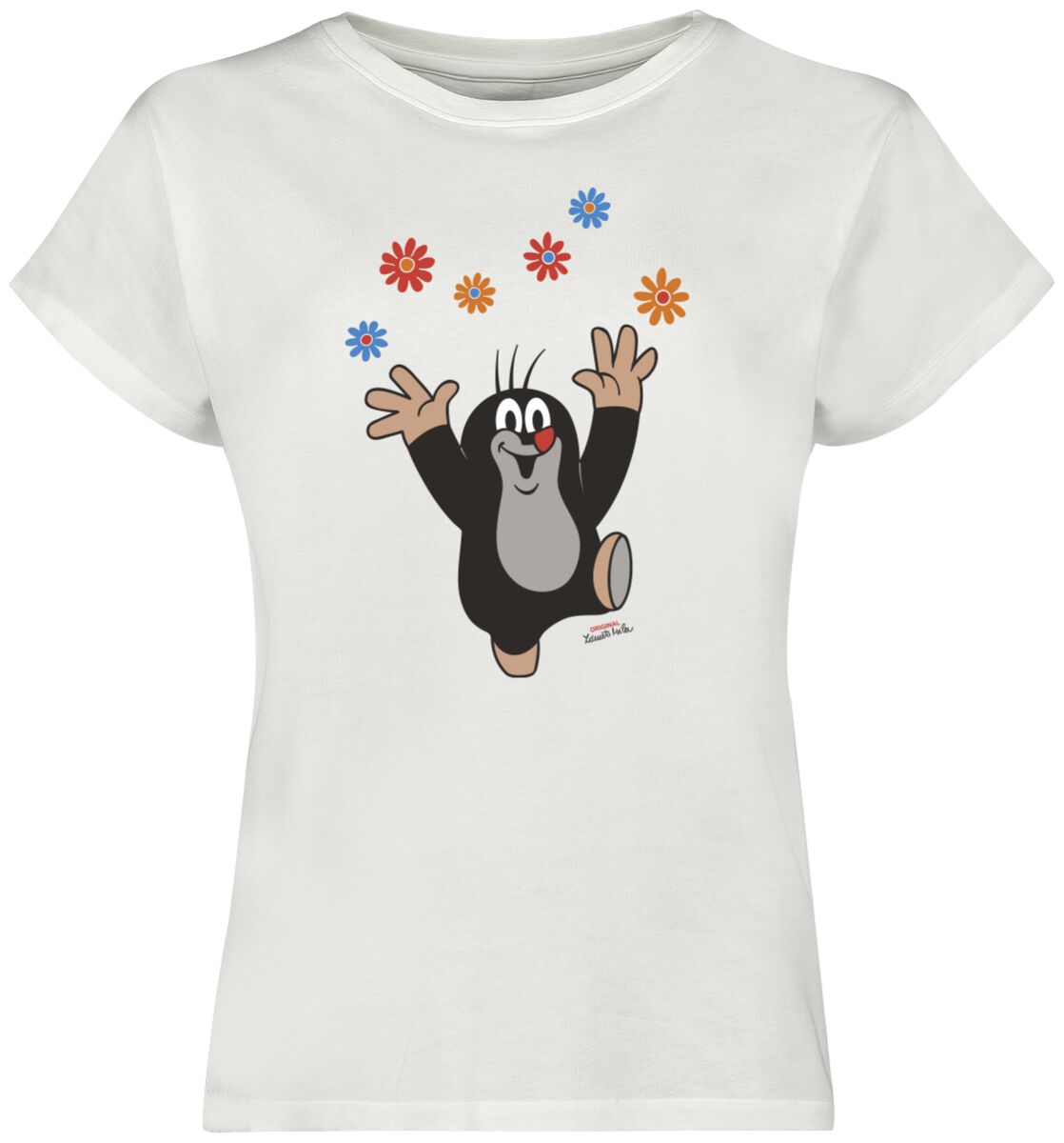 Der kleine Maulwurf T-Shirt - Der kleine Maulwurf - Happy - Flowers - M bis XXL - für Damen - Größe XXL - multicolor  - EMP exklusives Merchandise! von Der kleine Maulwurf