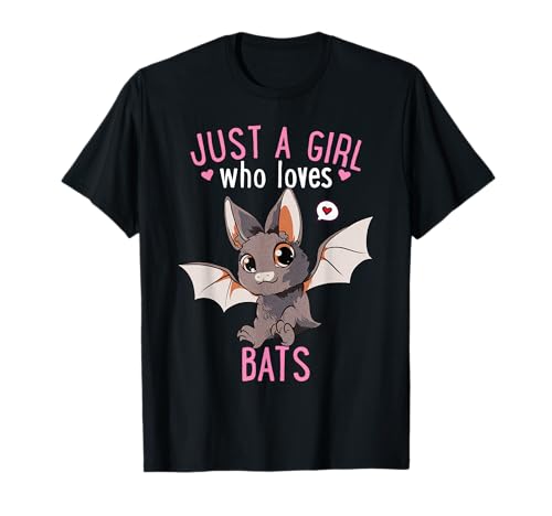 Nur ein Mädchen, das Fledermäuse Batty Kawaii Vampir liebt T-Shirt von Der seltsame Shop
