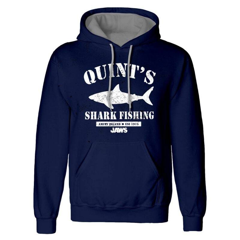 Der weisse Hai Quints Shark Fishing Kapuzenpullover navy in M von Der weisse Hai