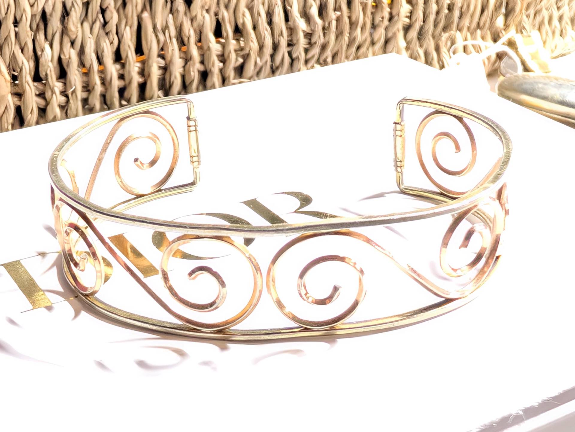 Krementz Signatur Armreif Manschette Goldplated 1960Er Jahre Krementz Signatur Armreif Manschette Goldplated 1960Er Jahre von DerAusstatter