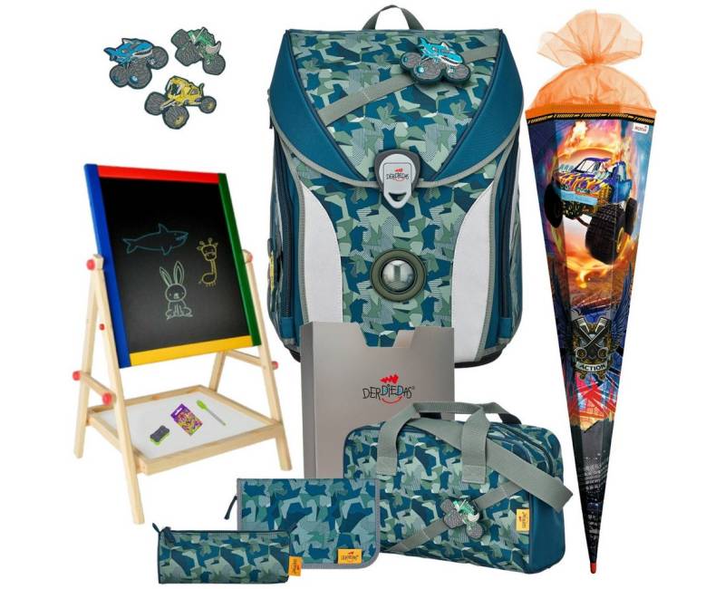 DerDieDas® Schulranzen 1.Klasse ErgoFlex Max in unterschiedlichen Sets (7-tlg) von DerDieDas®