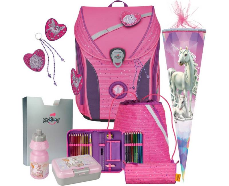 DerDieDas® Schulranzen 1.Klasse ErgoFlex Max in unterschiedlichen Sets (8-tlg) von DerDieDas®