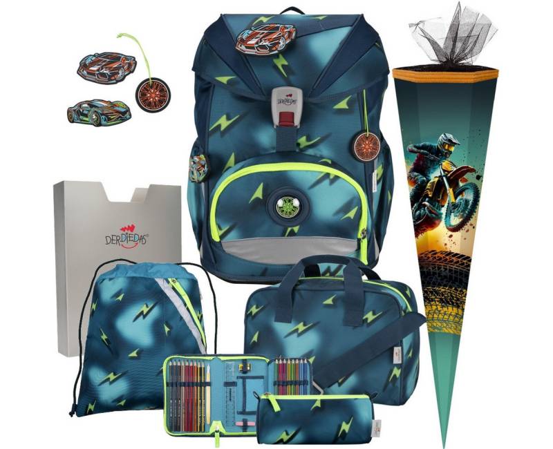 DerDieDas® Schulranzen 1.Klasse ErgoFlex Superlight in unterschiedlichen Sets (7-tlg) von DerDieDas®