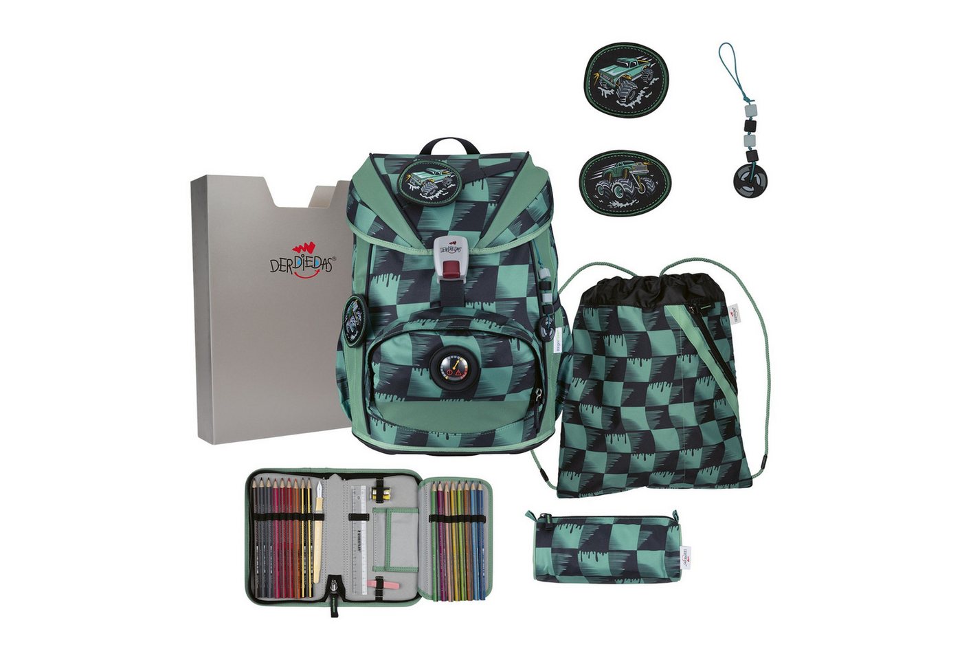 DerDieDas® Schulranzen ErgoFlex Light (5-tlg), Polyester von DerDieDas®