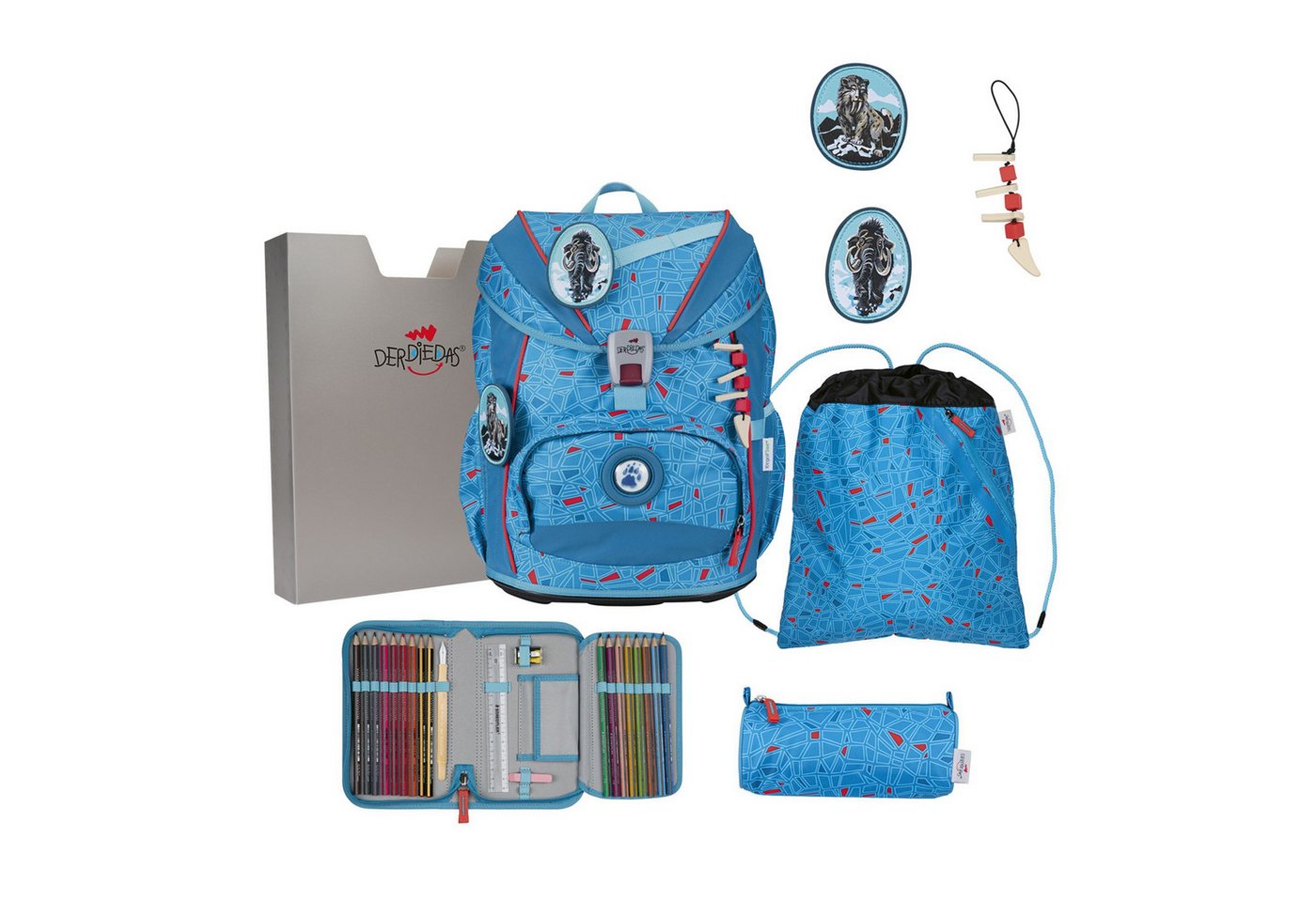 DerDieDas® Schulranzen ErgoFlex Light (5-tlg), Polyester von DerDieDas®