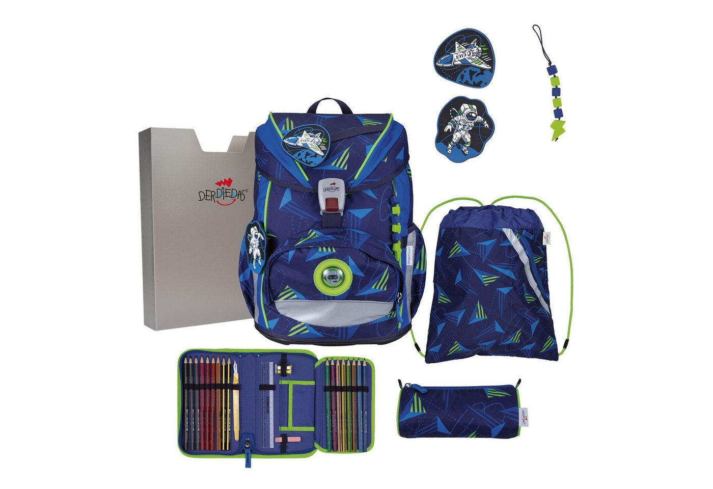 DerDieDas® Schulranzen ErgoFlex Light (5-tlg), Polyester von DerDieDas®