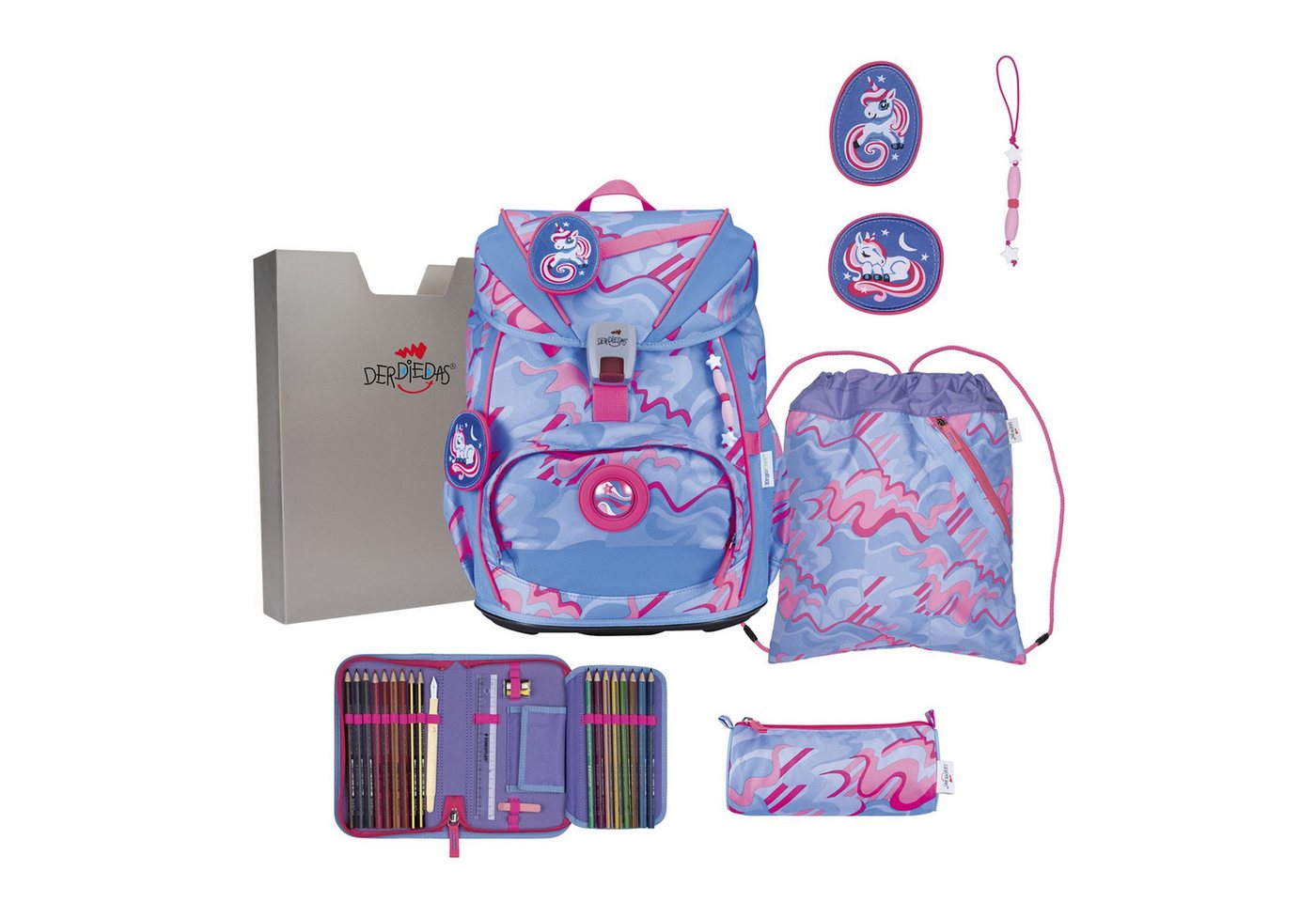 DerDieDas® Schulranzen ErgoFlex Light (5-tlg), Polyester von DerDieDas®