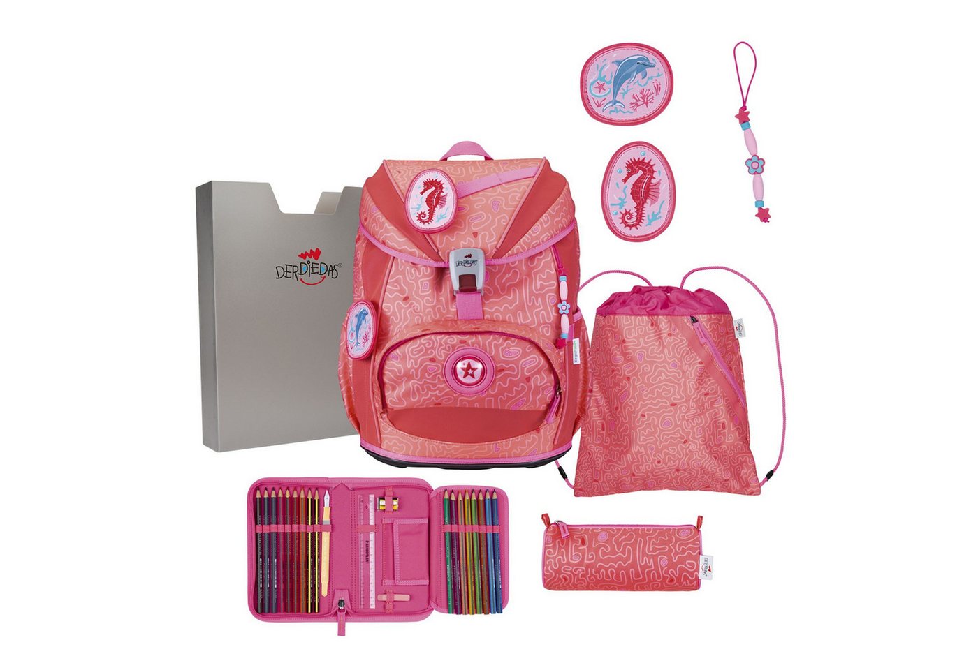 DerDieDas® Schulranzen ErgoFlex Light (5-tlg), Polyester von DerDieDas®