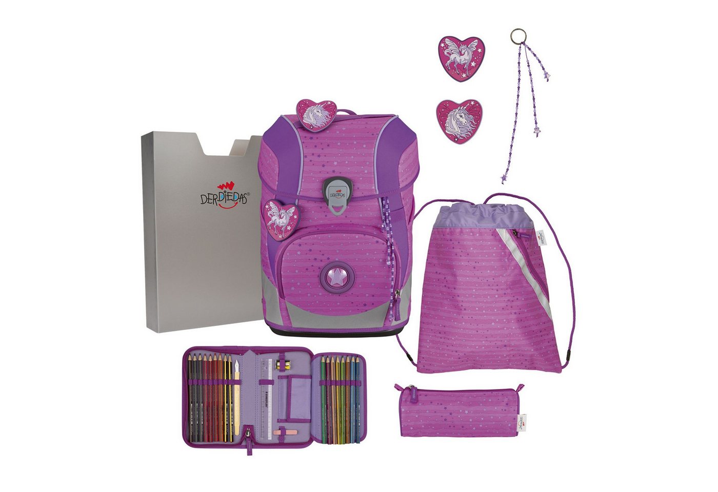 DerDieDas® Schulranzen ErgoFlex Tiny (6-tlg), PET von DerDieDas®