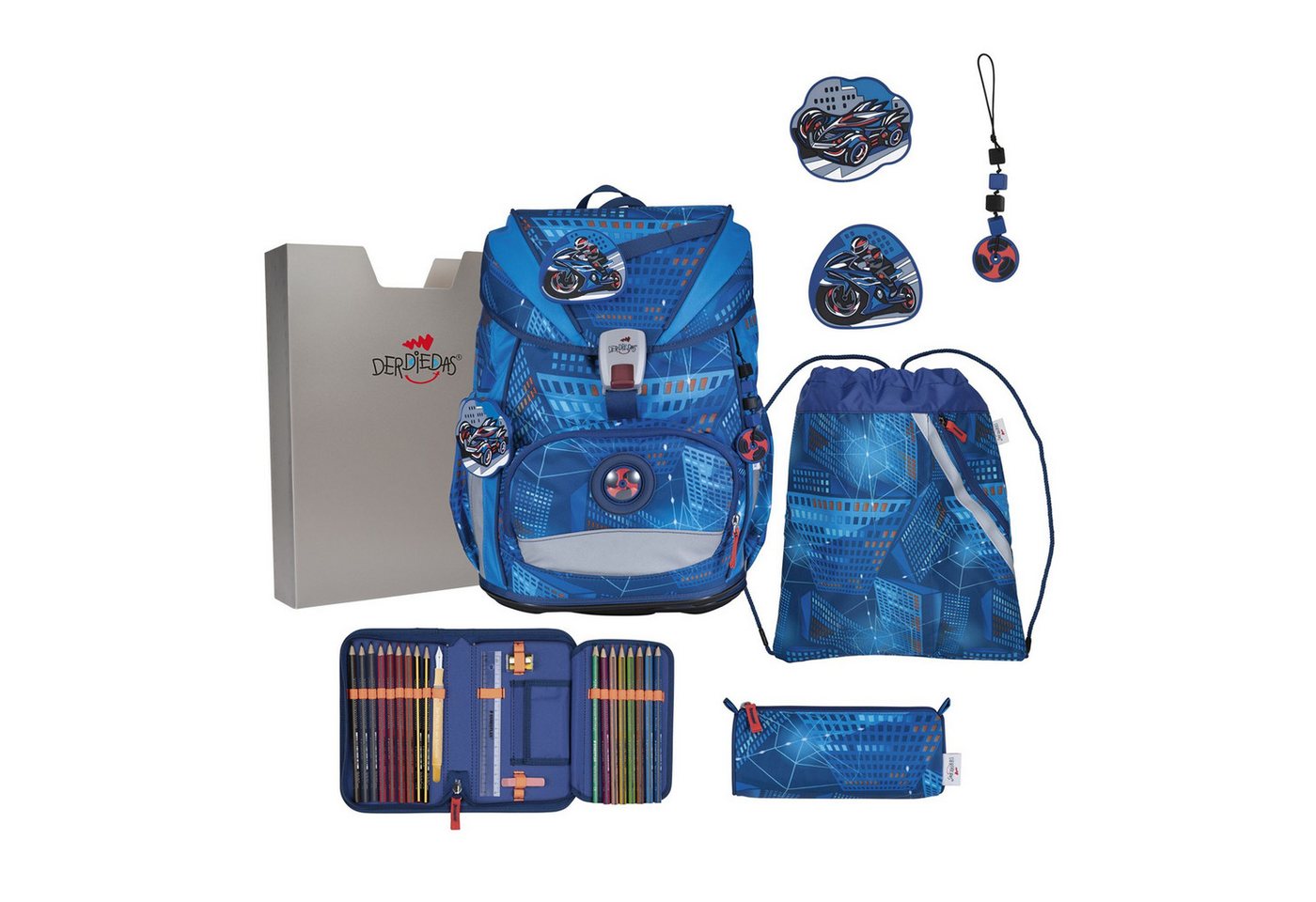 DerDieDas® Schulranzen Ergoflex (5-tlg), PET von DerDieDas®