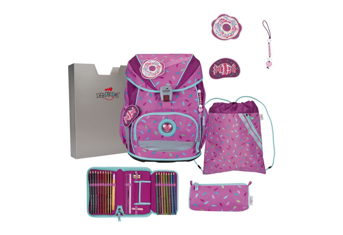 DerDieDas® Schulranzen Ergoflex (5-tlg), PET von DerDieDas®