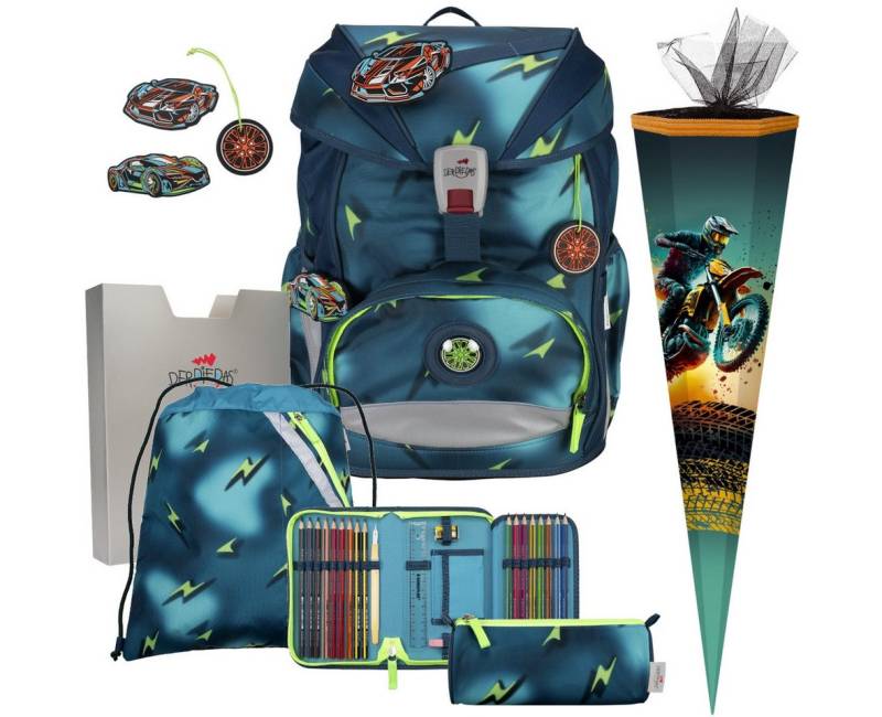 DerDieDas® Schulranzen Jungen 1.Klasse ErgoFlex Light in unterschiedlichen Sets von DerDieDas®