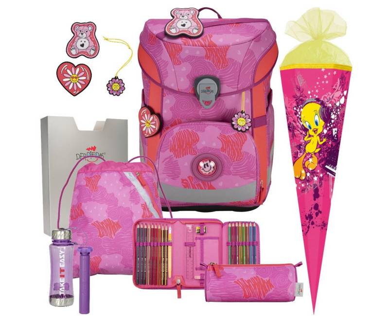 DerDieDas® Schulranzen Mädchen 1.Klasse ErgoFlex Easy in unterschiedlichen Sets von DerDieDas®