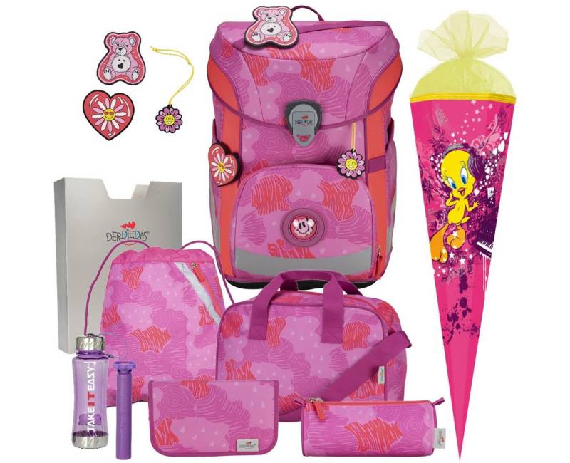 DerDieDas® Schulranzen Mädchen 1.Klasse ErgoFlex Easy in unterschiedlichen Sets von DerDieDas®