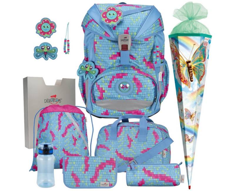 DerDieDas® Schulranzen Mädchen 1.Klasse ErgoFlex Light in unterschiedlichen Sets von DerDieDas®