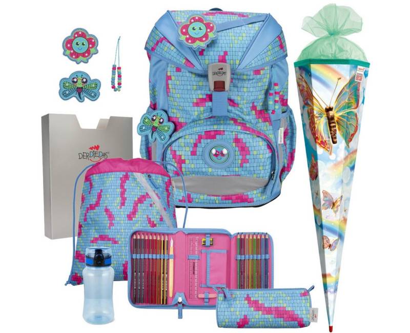 DerDieDas® Schulranzen Mädchen 1.Klasse ErgoFlex Light in unterschiedlichen Sets von DerDieDas®