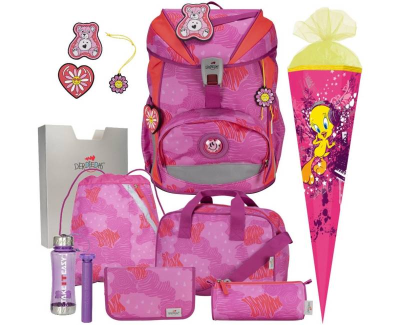 DerDieDas® Schulranzen Mädchen 1.Klasse ErgoFlex Light in unterschiedlichen Sets von DerDieDas®