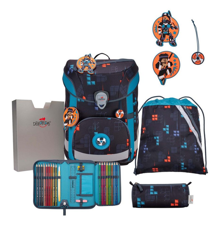 DerDieDas® Schulranzen Schulranzenset 5-teilig (Set, 5-tlg) von DerDieDas®