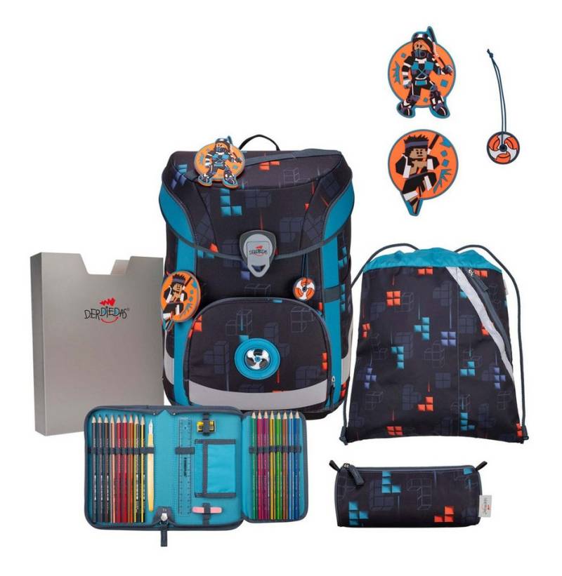 DerDieDas® Schulranzen Schulranzenset 5-teilig (Set, 5-tlg) von DerDieDas®