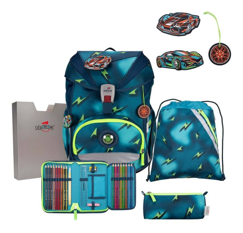 DerDieDas® Schulranzen Schulranzenset 5-teilig (Set, 5-tlg) von DerDieDas®