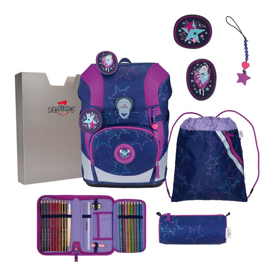 DerDieDas® Schulranzen Set 6-teilig (Set, 6-tlg) von DerDieDas®