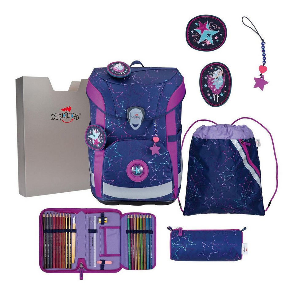 DerDieDas® Schulranzen Set 6-teilig (Set, 6-tlg) von DerDieDas®