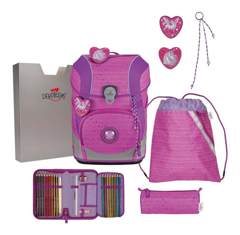 DerDieDas® Schulranzen Set 6-teilig (Set, 6-tlg) von DerDieDas®