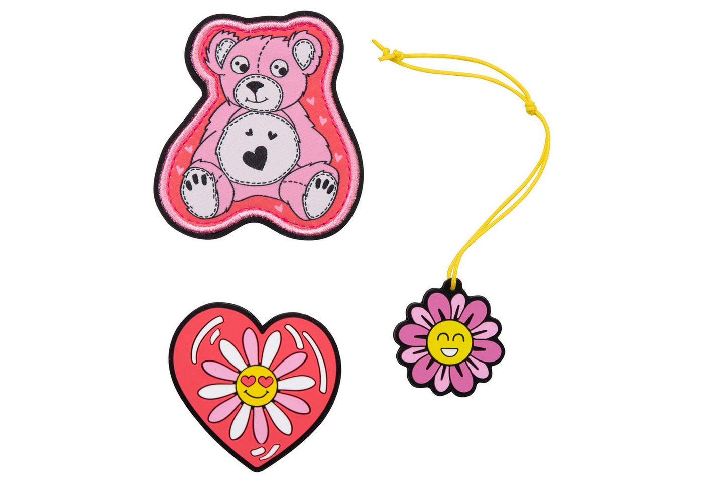 DerDieDas® Schulranzen Zubehör Wechselbuttons 3tlg. (Roses) von DerDieDas®