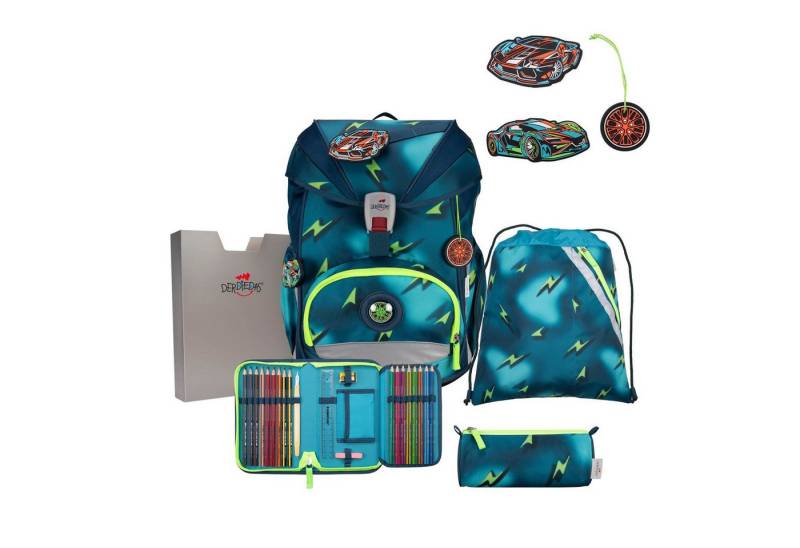 DerDieDas® Schulrucksack DerDieDas ErgoFlex Superlight Magic Light Schulranzenset 5-teilig von DerDieDas®