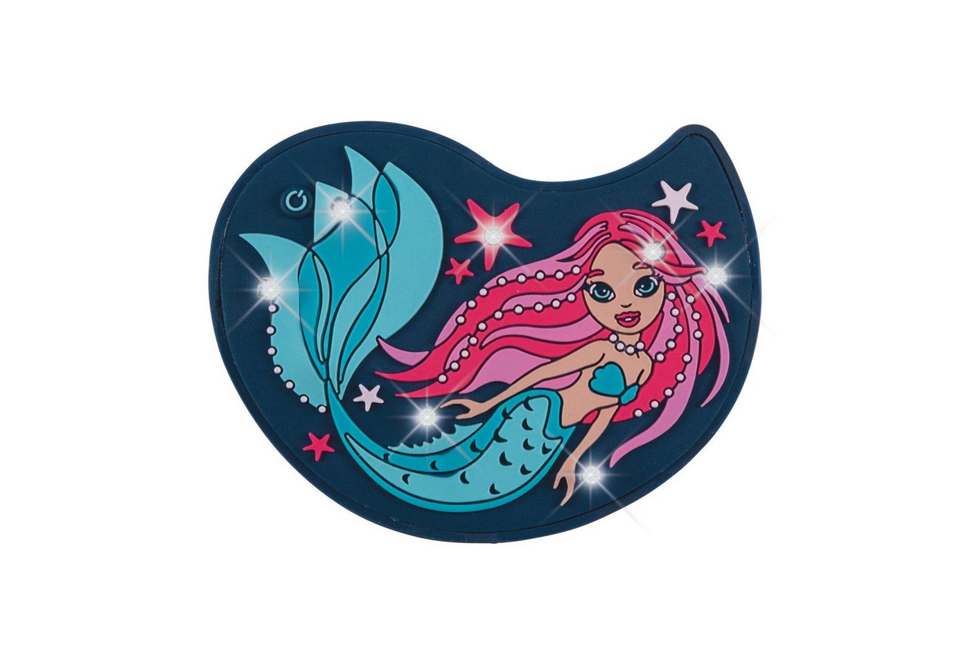 DerDieDas® Schulrucksack DerDieDas Wechselbutton LED Mermaid 1 Stück von DerDieDas®